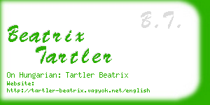 beatrix tartler business card